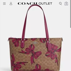 Coach Gallery Bow Tote